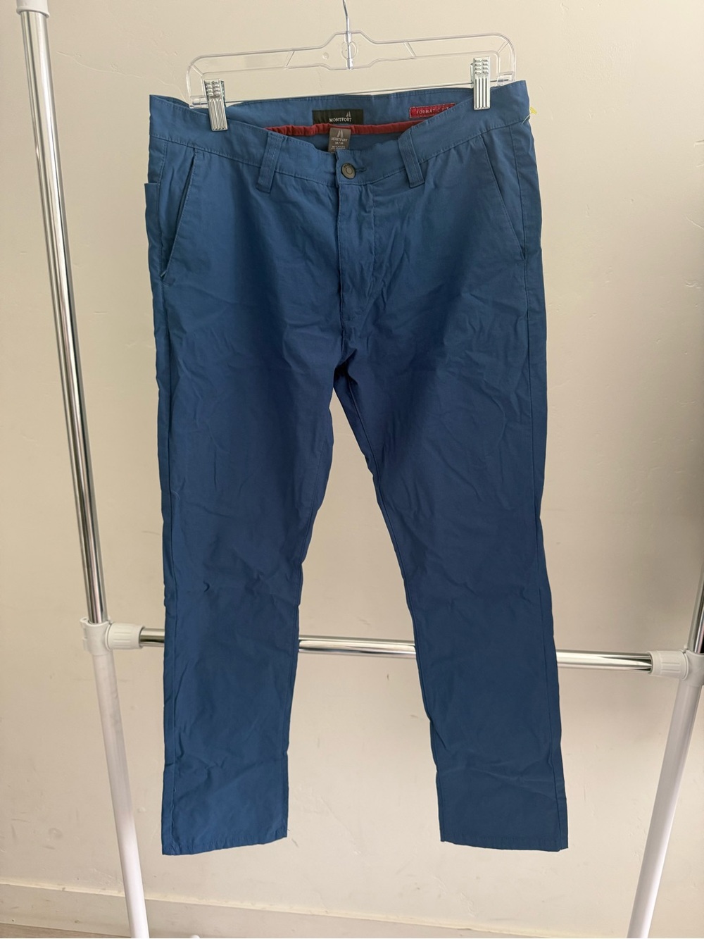 Men's Blue Casual Jogger Pants - Lightweight Everyday Wear
